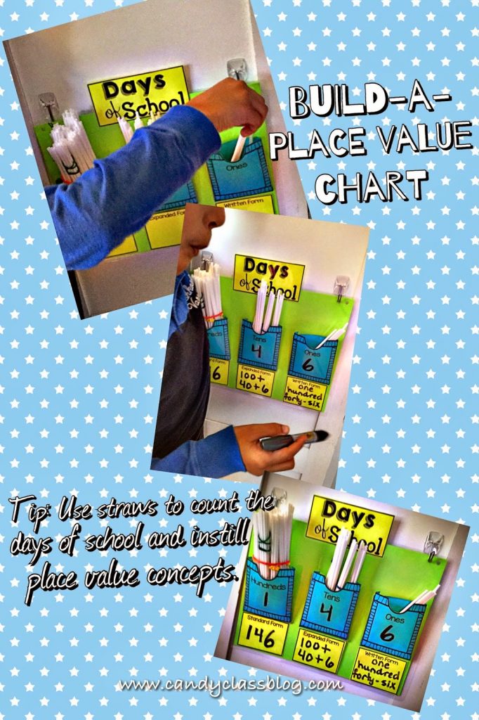 Free Place Value Chart for Counting the Days of School