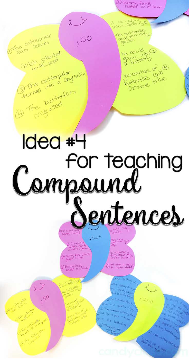Comma Butterfly for Teaching Compound Sentences
