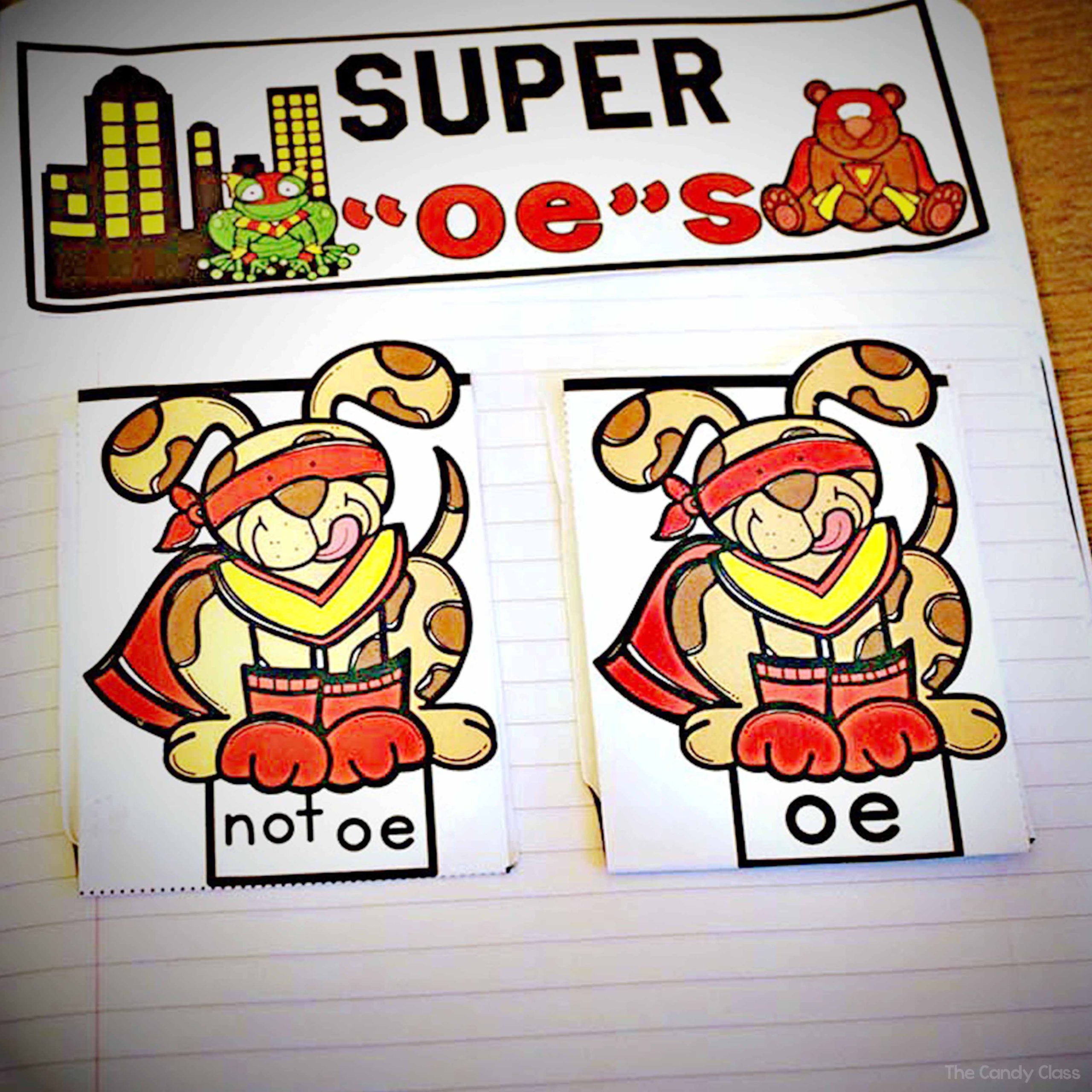 long o vowel team interactive notebook sorting activity