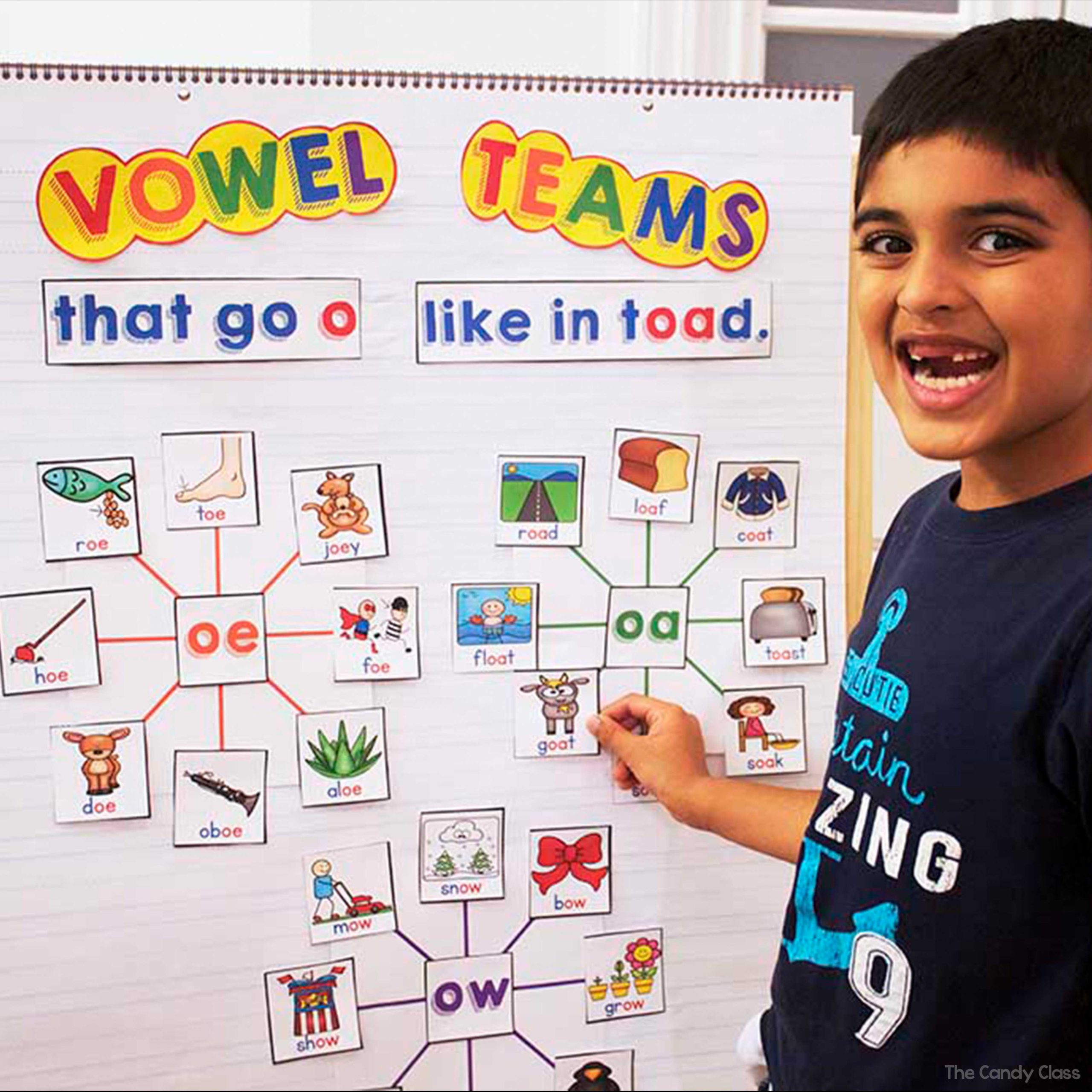 long vowel teams anchor chart