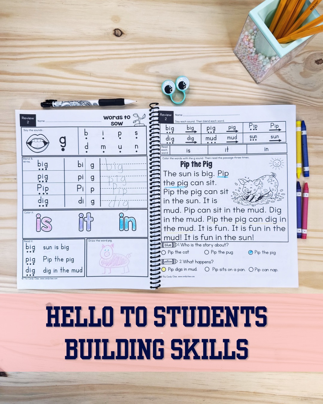 Hello to Students Building Phonics Skills